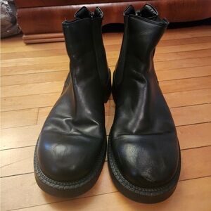 Men's Black Leather Boots